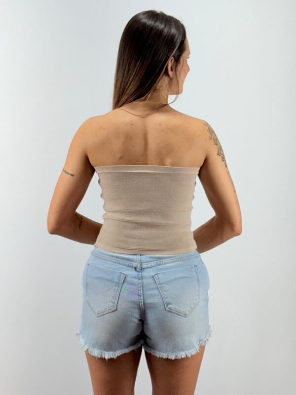 Short Jeans Boy Curto com Elastano - Jeans Claro