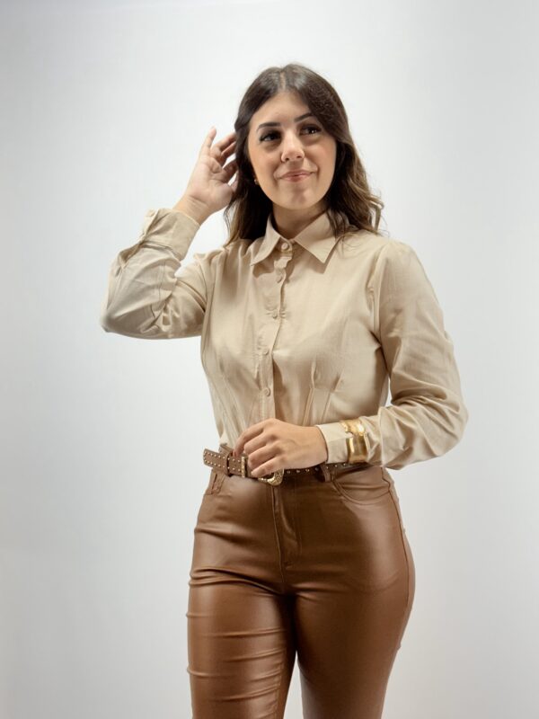 Camisa Cropped de Linho - Imagem 5