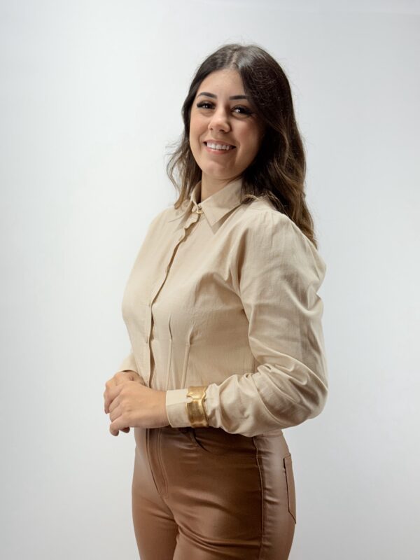 Camisa Cropped de Linho