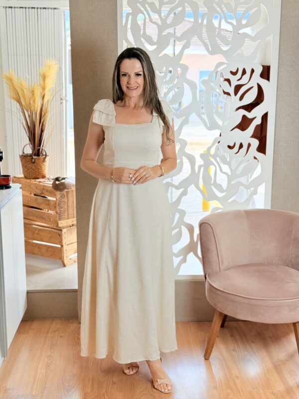 Vestido Longo de Linho