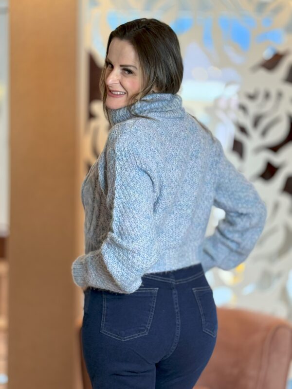 Blusa Cropped de Tricô